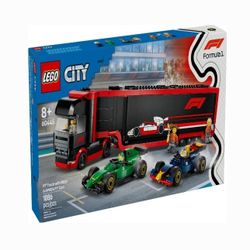 LEGO City F1 Truck with RB20 & AMR24 F1 Car (LEGO Model: 60445)