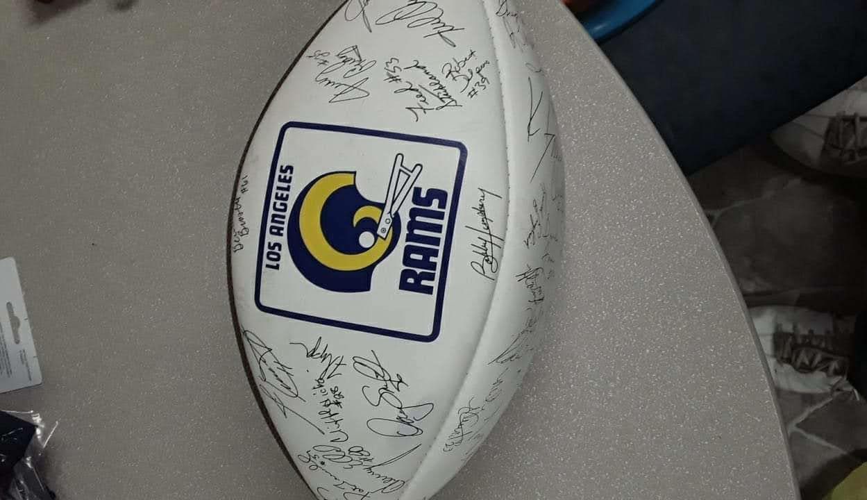 St. Louis Rams Fascmile Football