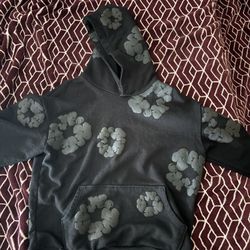 Black on black denim tears hoodie Men’s