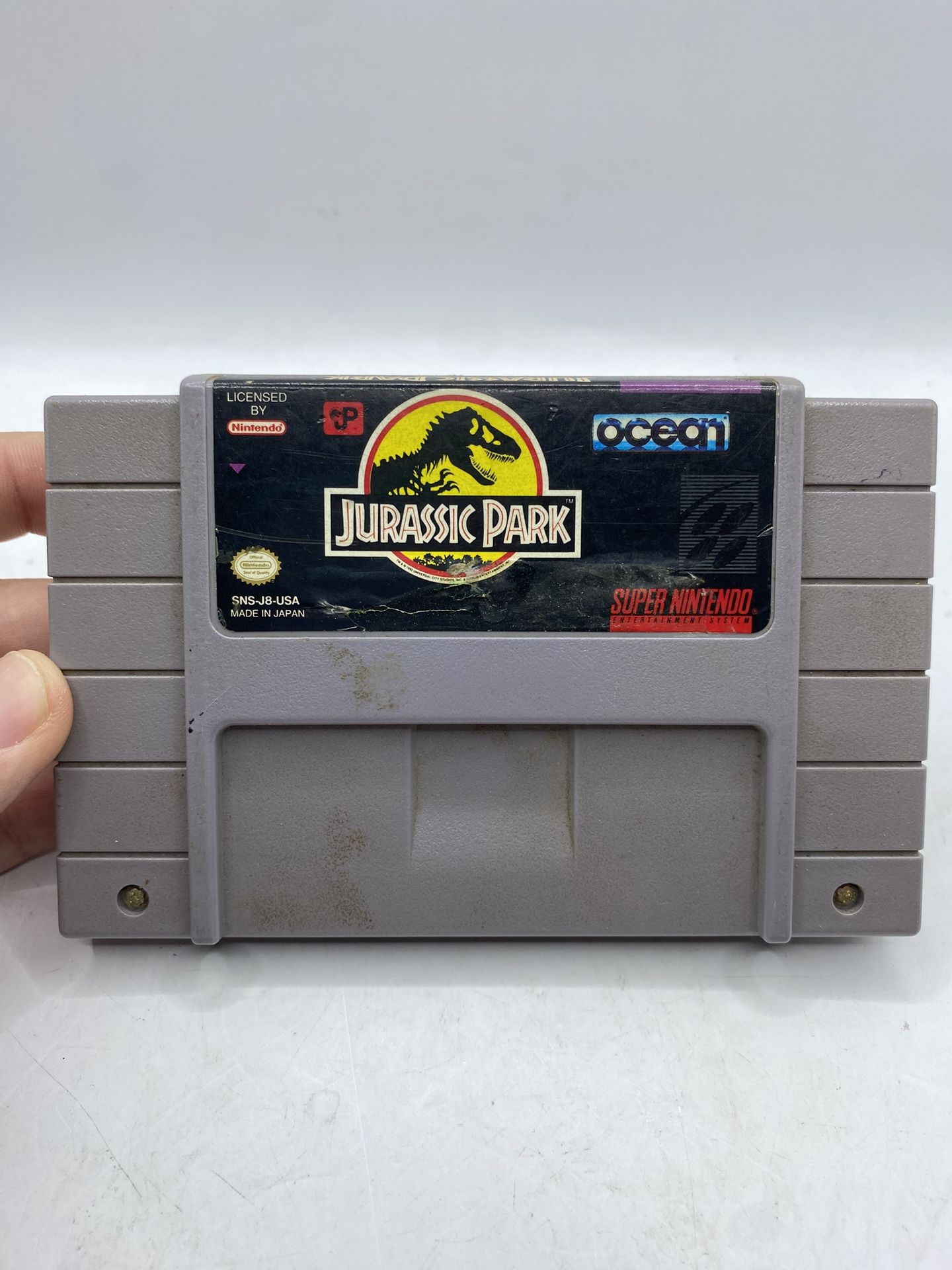 Jurassic Park Super Nintendo SNES Authentic Cartridge Only Cleaned & Tested Retro