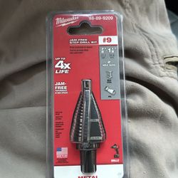 Milwaukee #9 Jam-Free Step Drill Bit