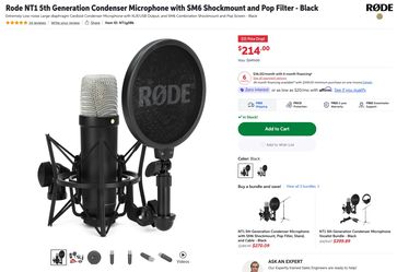 Rode NT1 5th Generation + Stand + Pop filter + USBC cord
