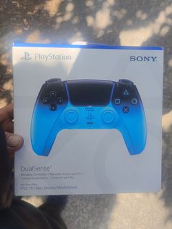 SONY PLAYSTATION DualSense starlight blue wireless controller for PS5, PC, MAC, AND MOBILE