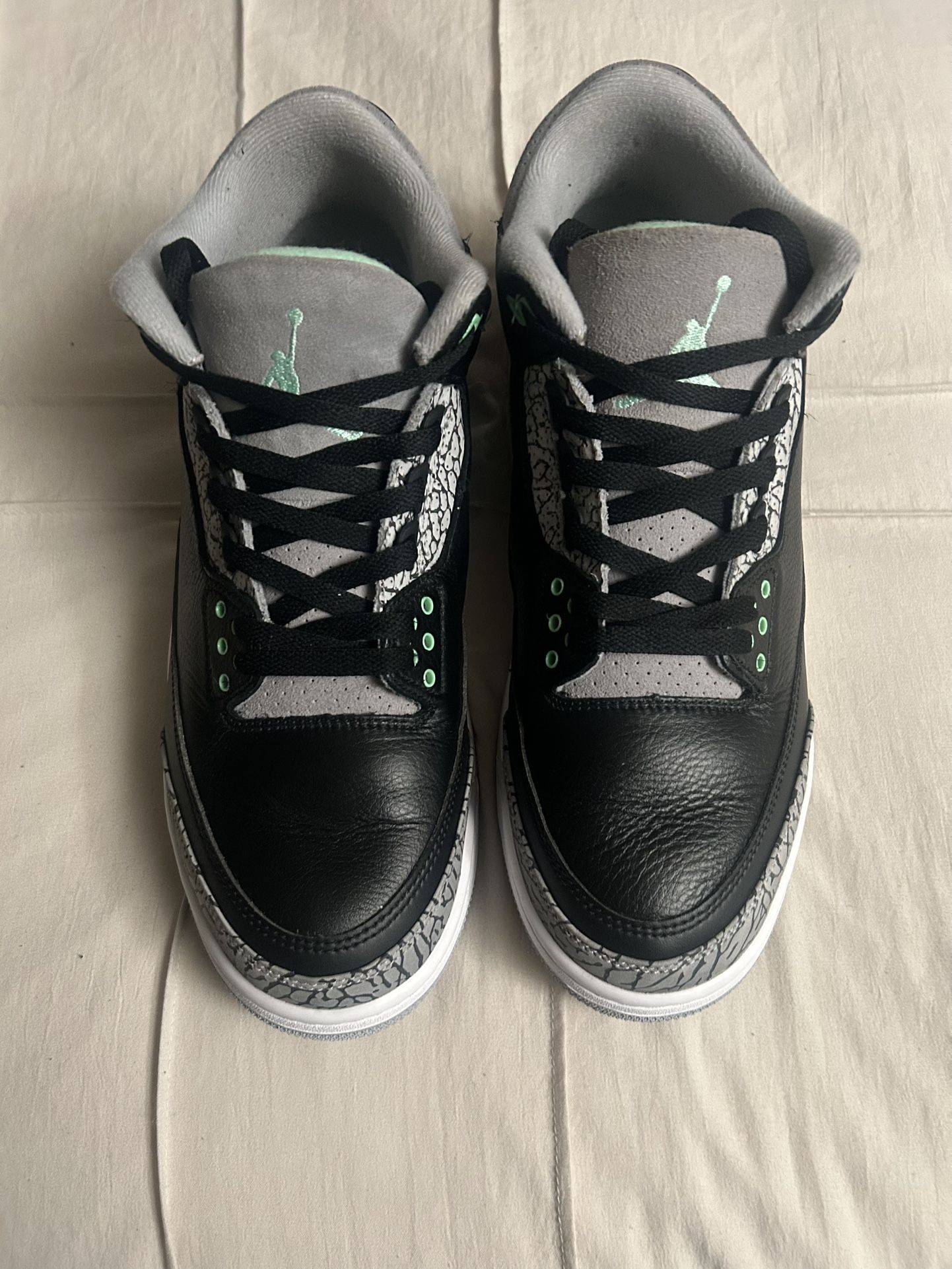 Vnds Jordan 3 Green Glows Size 11