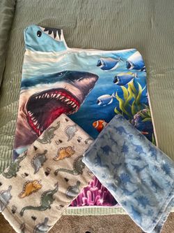 shark towel and 2 blankets in excellent conditions*