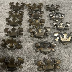 Antique Brass Furniture Handles Assortment
