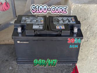 AGM Car Battery Group Size 94r/H7