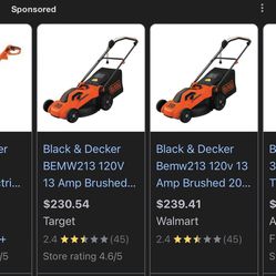 Black Decker Lawn Mower