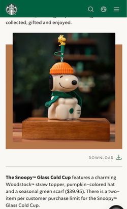Snoopy glass cup