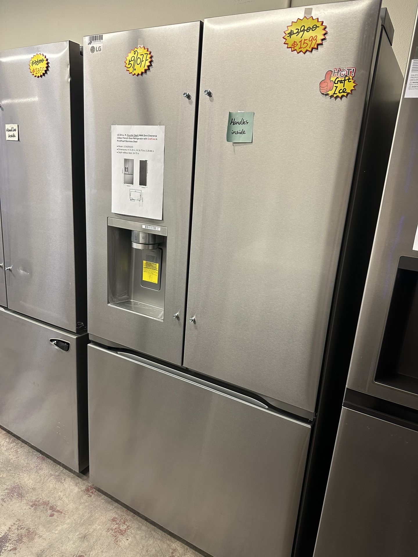 LG Counter Depth Refrigerator with Dual Ice Makers🔥