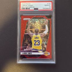 2024 Prizm Lebron James Red Fast Break /100