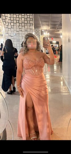 pink formal dress