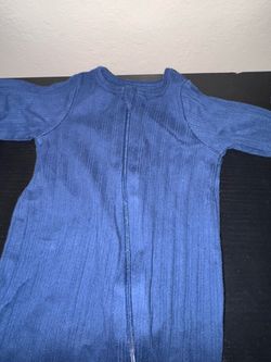 Newborn navy long sleeve onesie