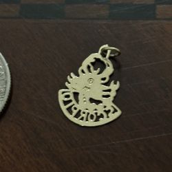 14k Scorpio Gold Pendant Dije De Oro