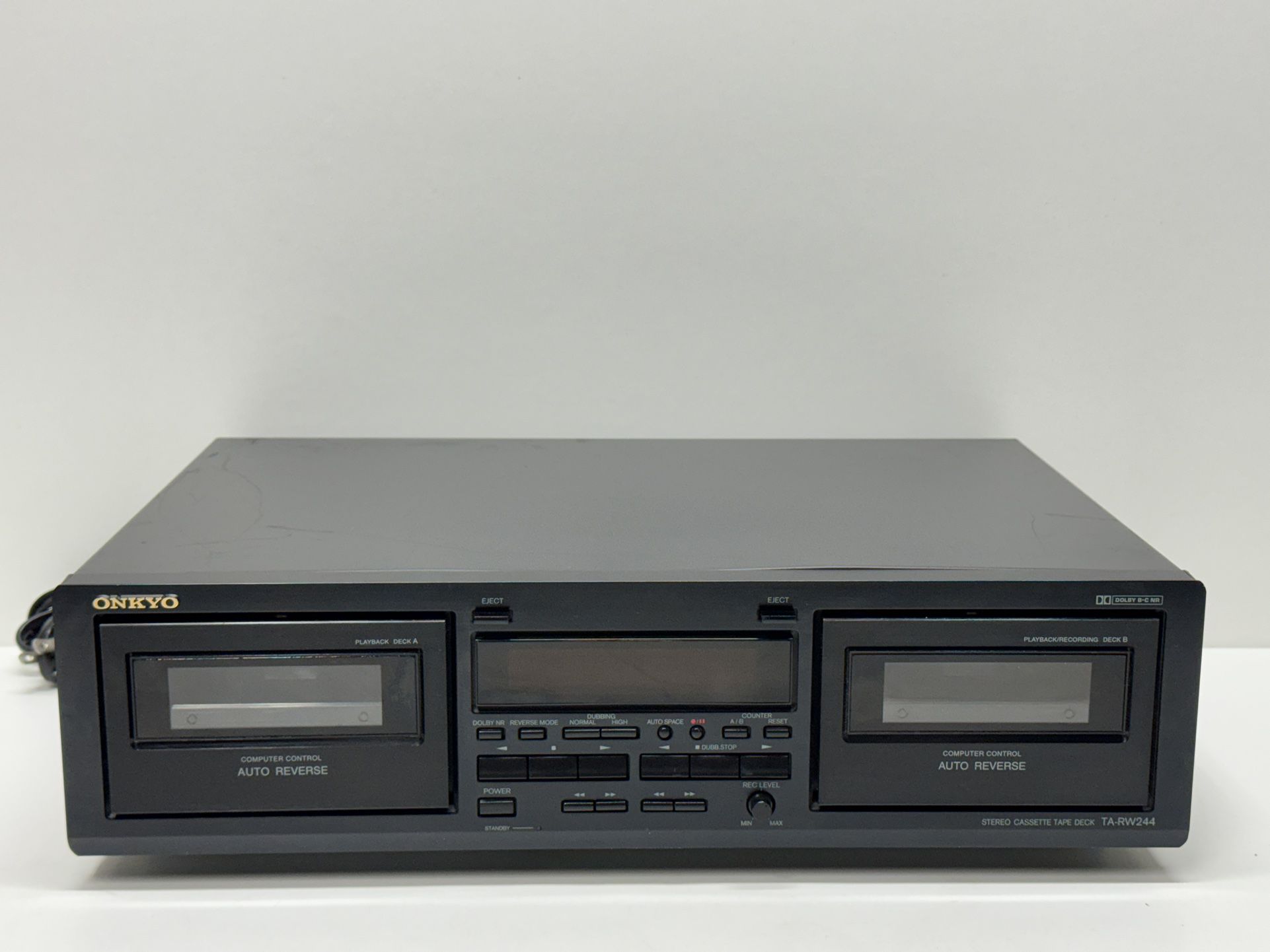 Onkyo Dual Cassette Deck TA RW-244 Tested and Working 