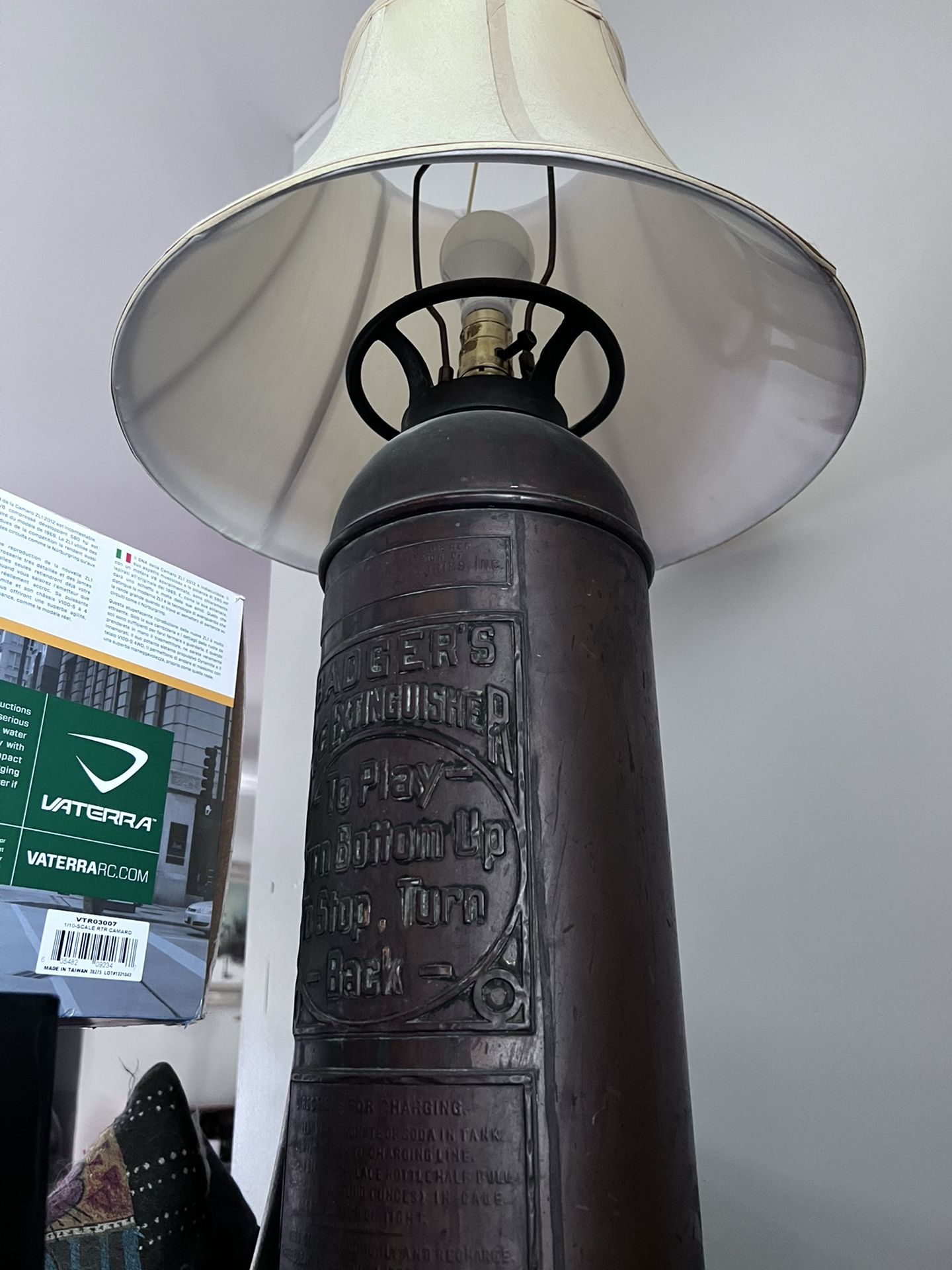 Antique Fire Extinguisher Lamp