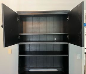 Black Hutch Cabinet Only