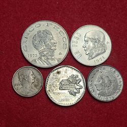 Mexican Mexico coins set# 10