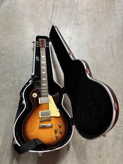 Barcelona Les Paul Style Electric Guitar Sunburst - Includes TKL Hard Case