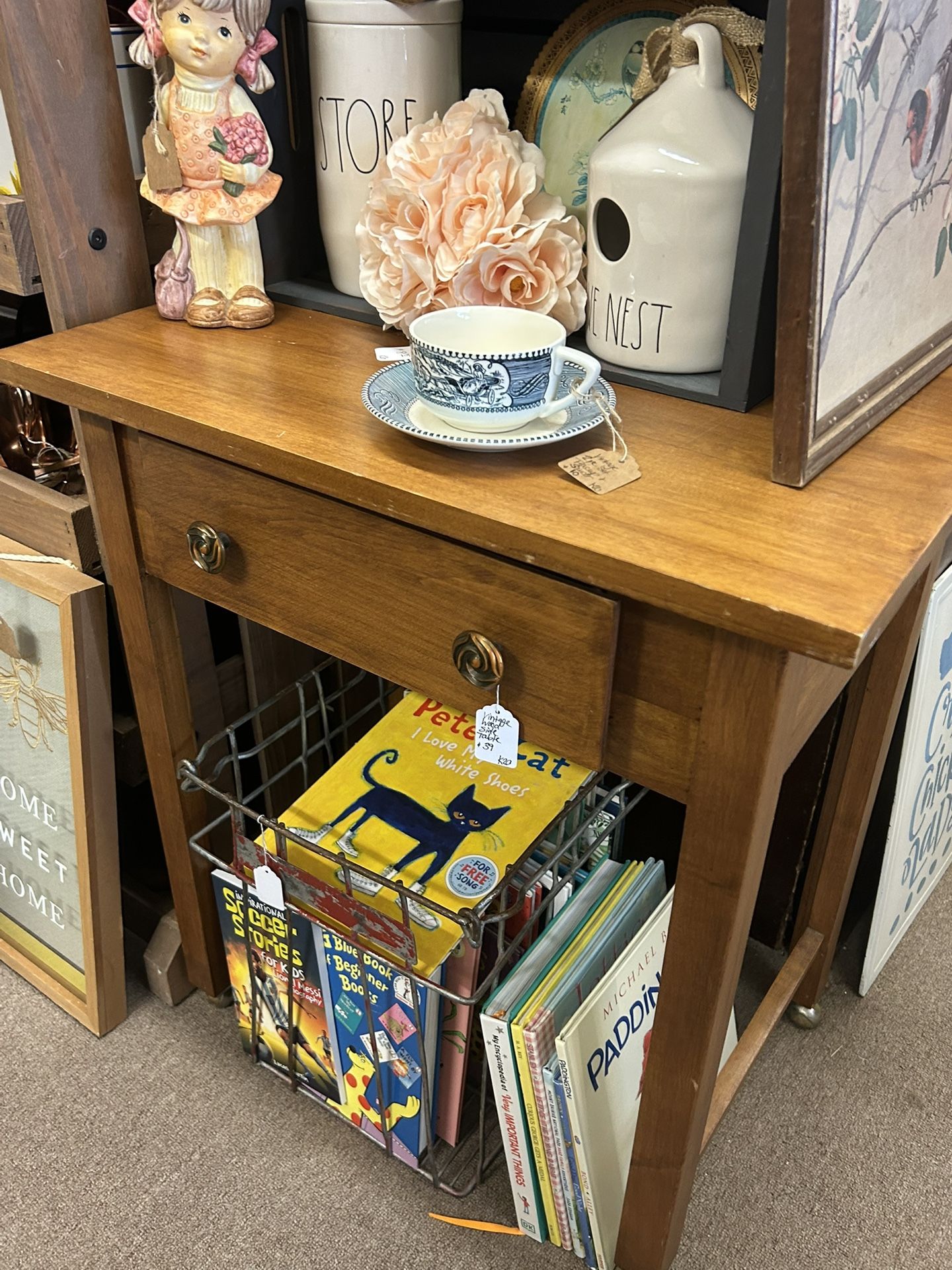 Vintage Side Table or Small Desk