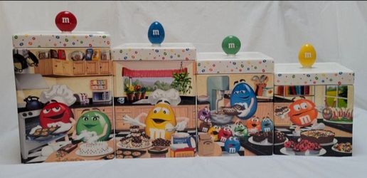 M&M's Ceramic Kitchen Canister Set of 4