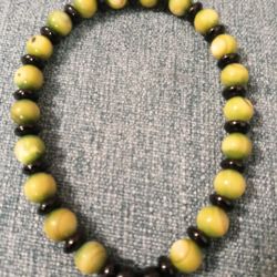 Small Green And Black Bracelet