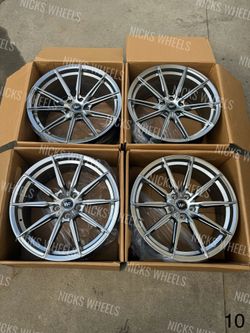 Set of 19” Inch Wheels Rims WF WHEELFORCE Style Staggered 5x120