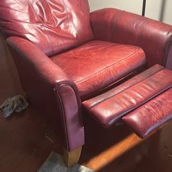 Red manual recliner