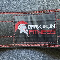 Dark Iron Fitness Leather Weightlifting Belt - Large