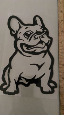 FRENCH BULLDOG vinyl car sticker