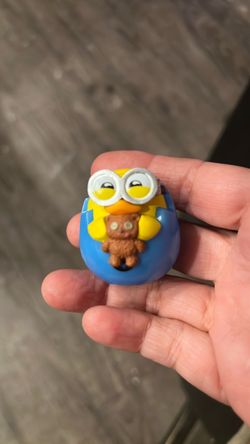 Minions Bob Mini Figure with Teddy Bear