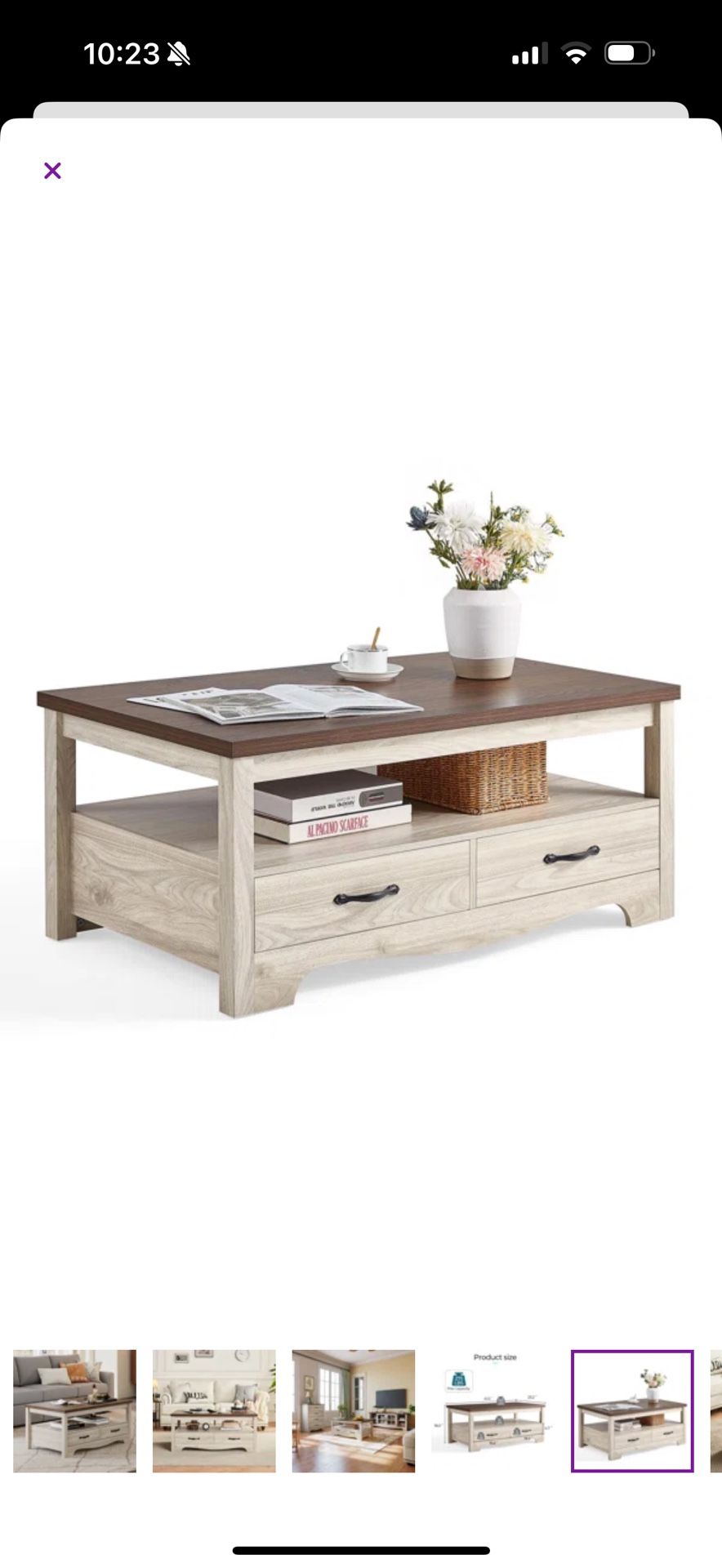 Coffee Table With Storage.