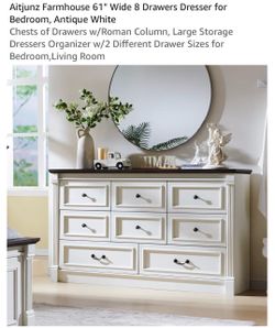 BRAND NEW Farmhouse 61” Wide Dresser