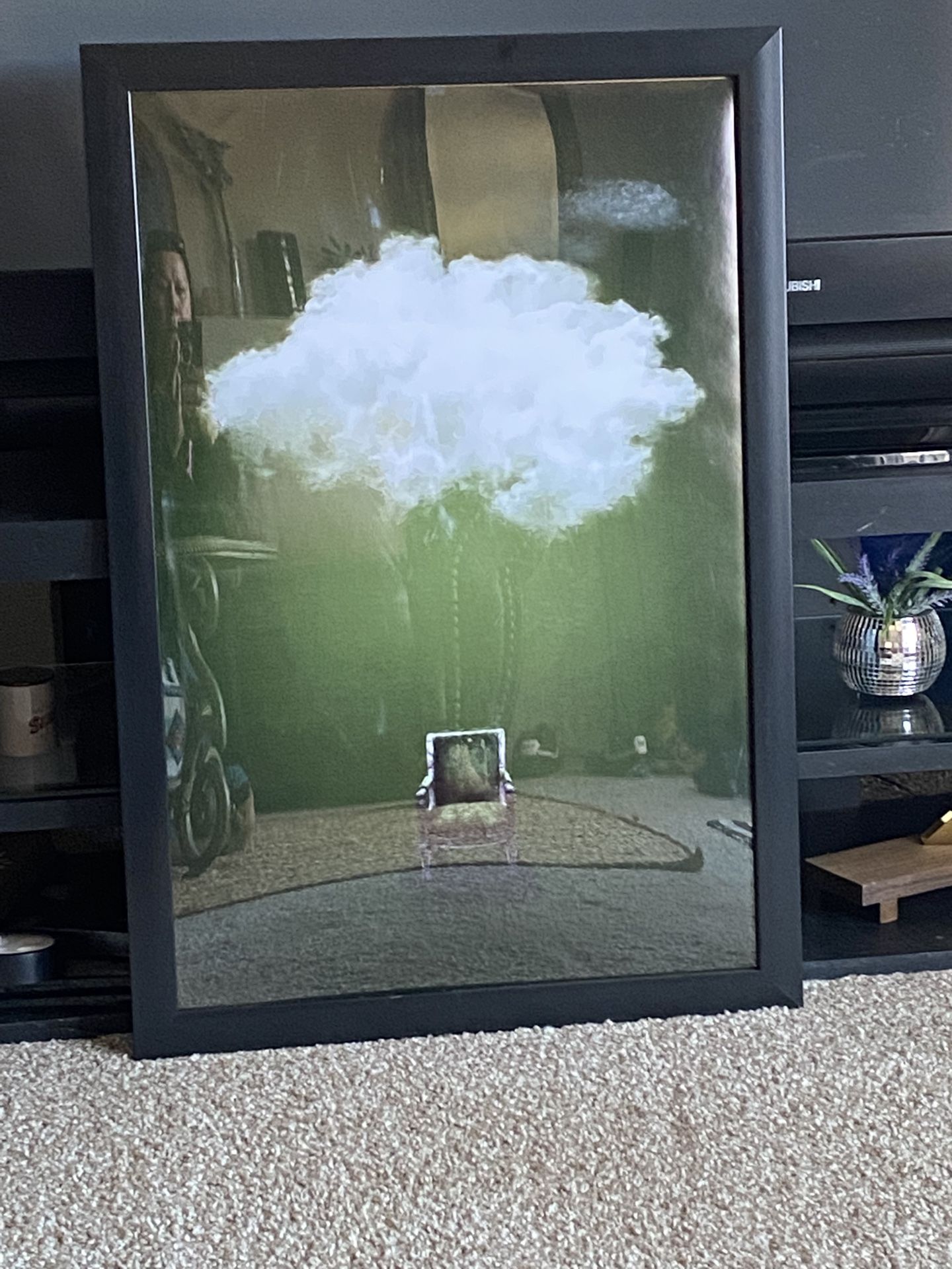 Cloud Print In Poster Frame