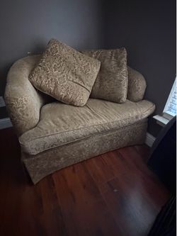 Two large couch chairs