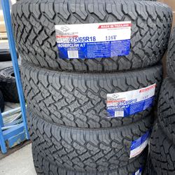 275/65/18 Atlander At New Tires Installed And Balanced 40,000 Miles Warranty