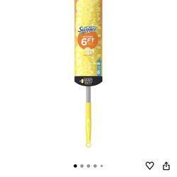 Swiffer Heavy Duty Dusters with Super Extender Handle, 6 Ft Handle, 1 Handle/4 Dusters, 4/Carton