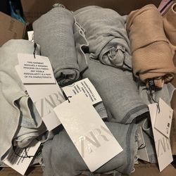 Bundle Of 35 ZARA Ribbed Tees New With Tags!!
