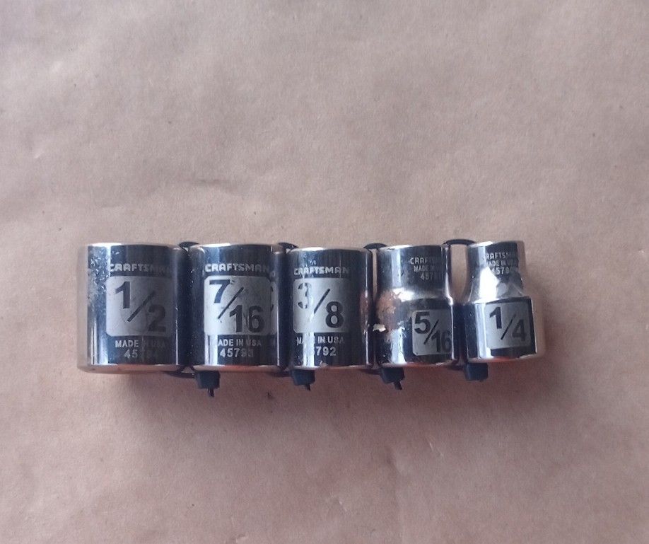Craftsman 3/8" Drive 8-Point Sockets