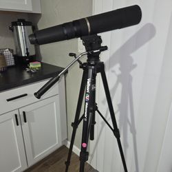 Bausch And Lomb Telescope With Velbon Stand