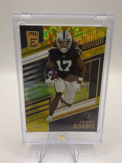 2022 Panini Donruss Elite Davante Adams Yellow Parallel #74 (74/75)