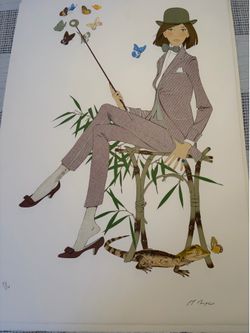 Le Lezard by Philippe Noyer Serigraph