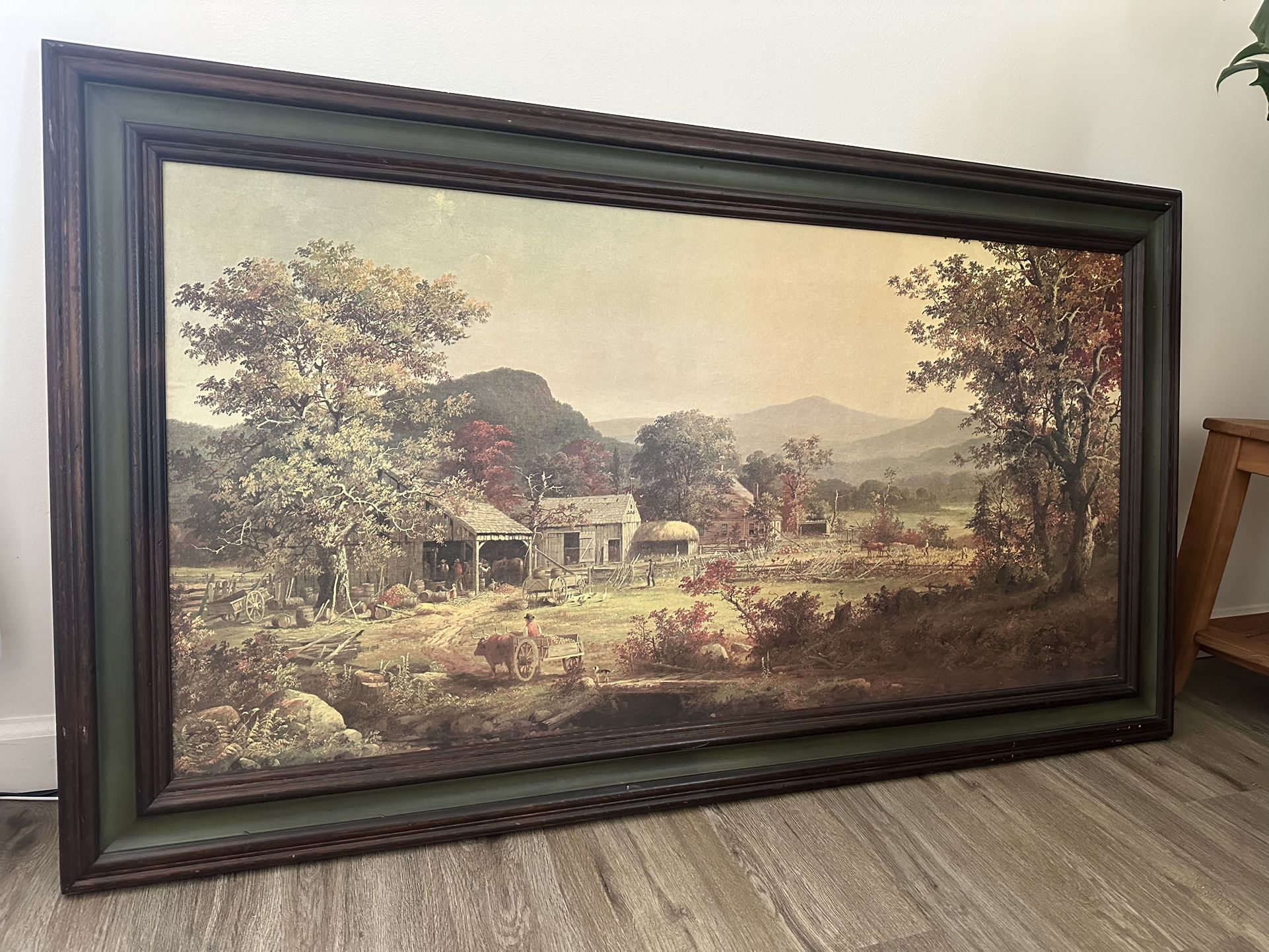 “Cider making in the country” vintage Xlarge framed print