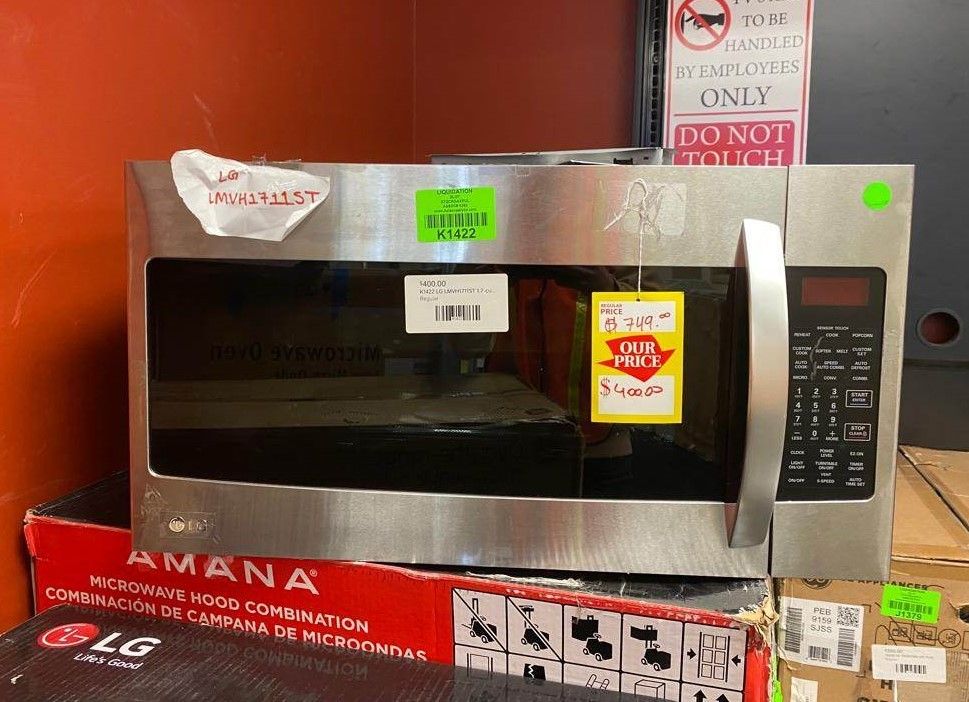 LG LMVH1711ST 1.7cu ft OvertheRange Convection Microwave for Sale in