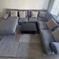 Large Gray Sectional Couch Sofa. I Can_de_liv_er 🚚 