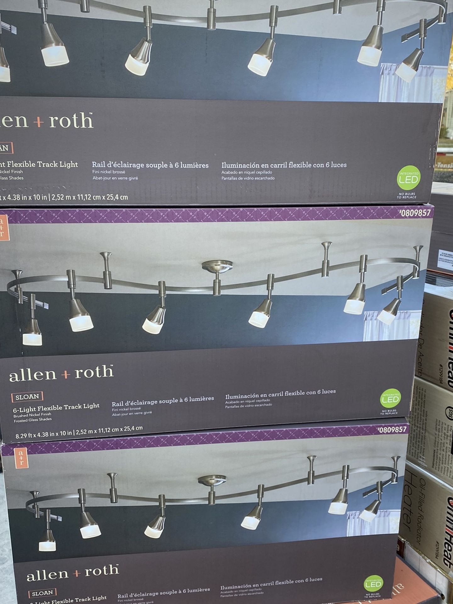Allen roth sloan 6-light flexible track light (NEW)