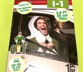 Inflatable Airblow Blowup Car Carpool Buddy Elf Light Up with Car Adaptor