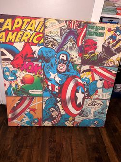 Captain America Comic Canvas