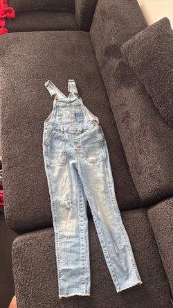Light Wash Denim Overalls