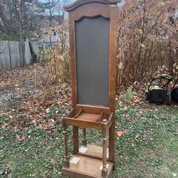 Vintage wooden hall tree